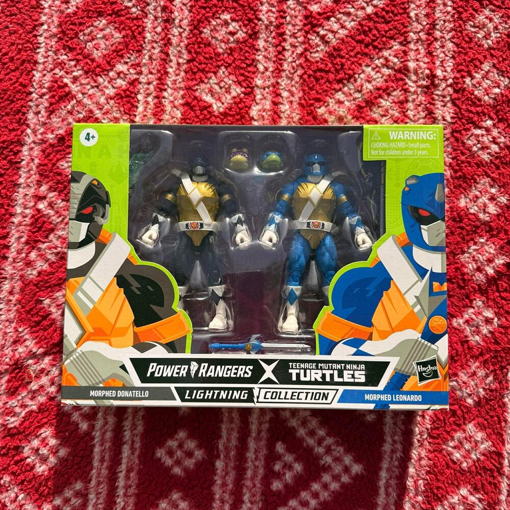 Power Rangers x TMNT Lightning Collection Morphed Donatello Leonardo 2-Pack NIB